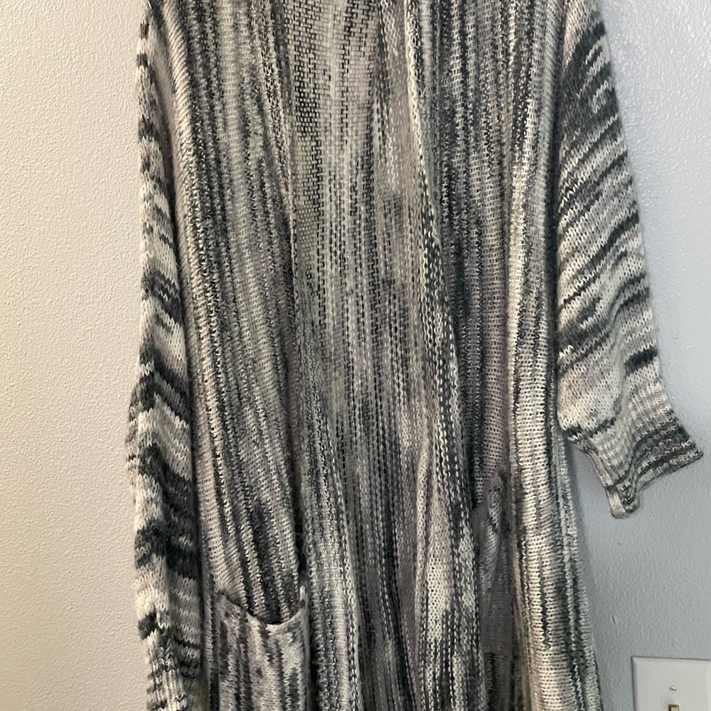 Lane Bryant Monochrome Knit Cardigan